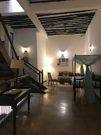 In the hallway, beautiful.