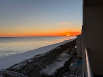 Sunset view from the balcony