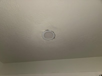 Luminária do box sem acabamento