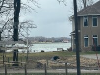 View of the lake from the family room.