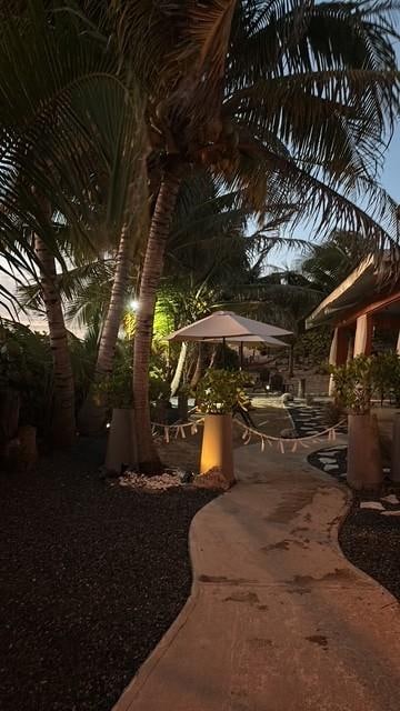 Walkway toward the beach