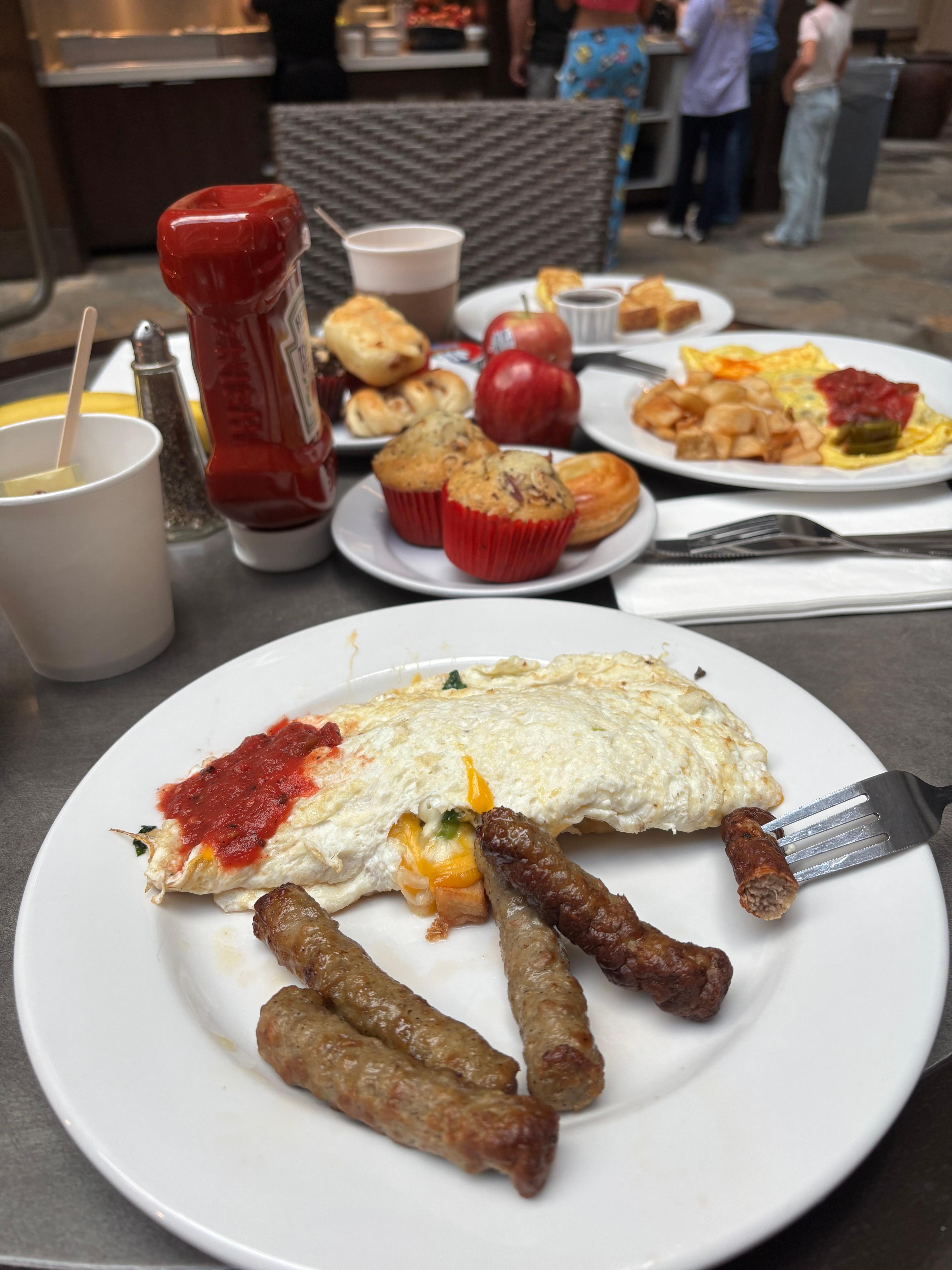 Breakfast was delicious 