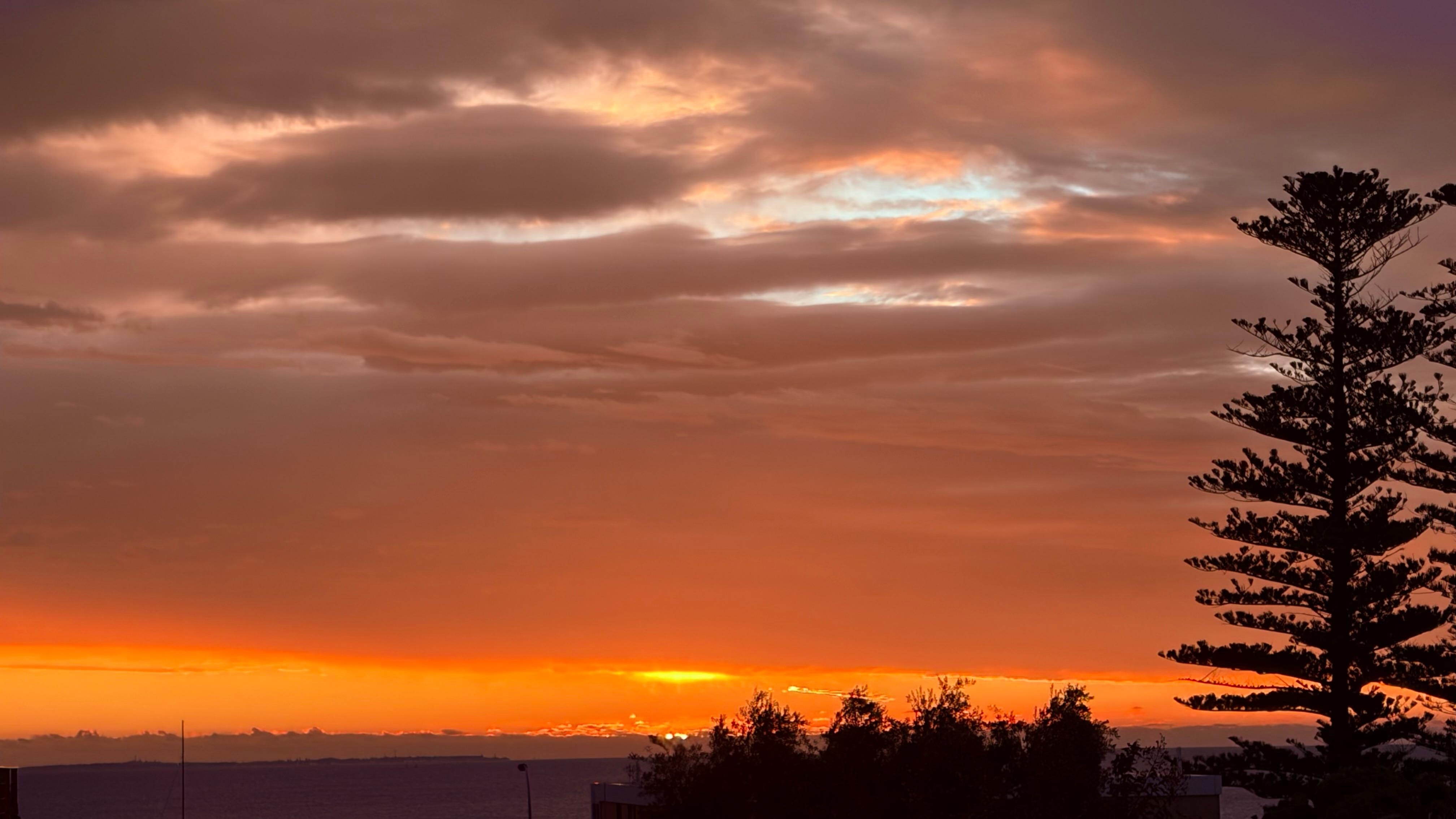 Sunset view from terrace 
