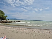 The lake from the pool deck