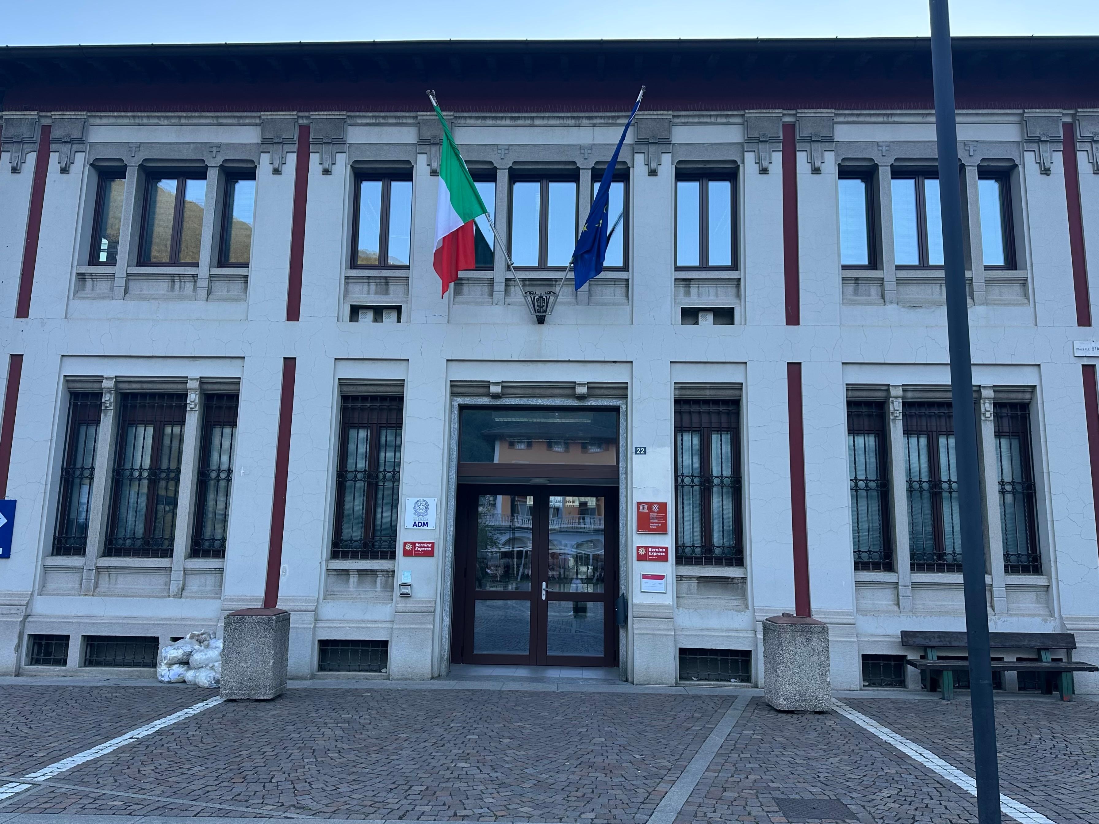 Train station for Bernina Express 