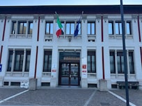 Train station for Bernina Express