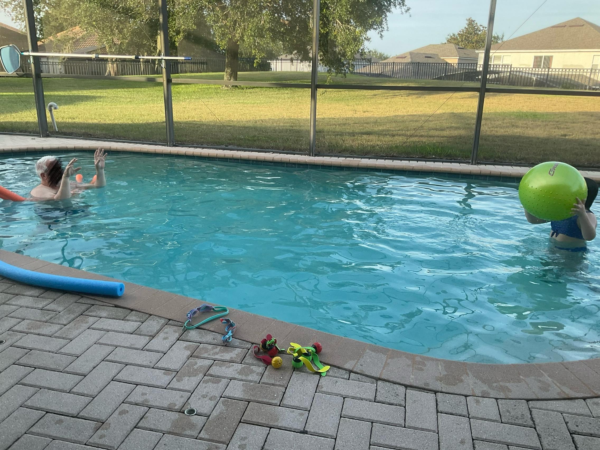 We love having an enclosed, private, heated pool and hot tub!  