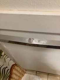 Bent towel rack