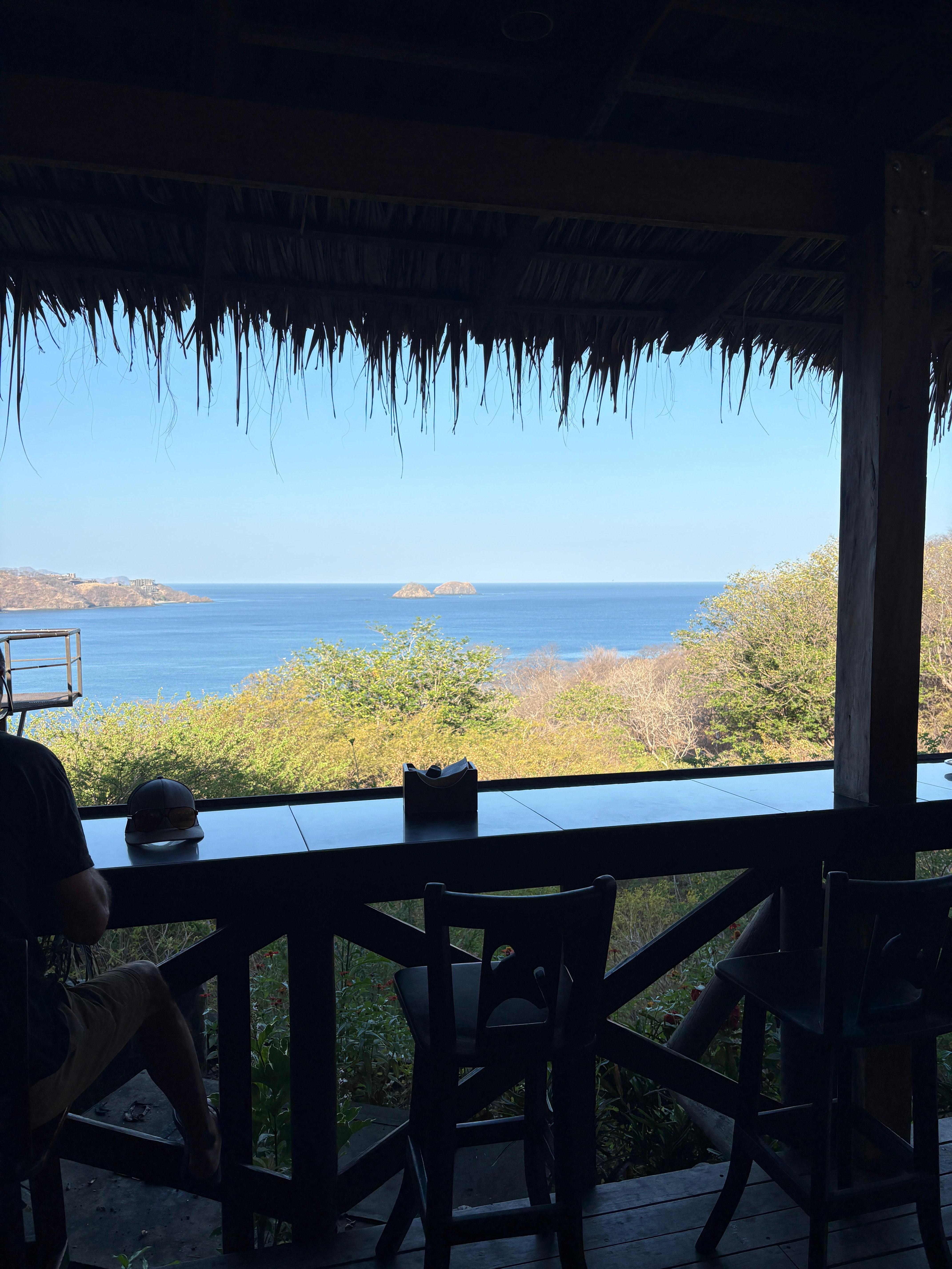 View from poolside buffet 