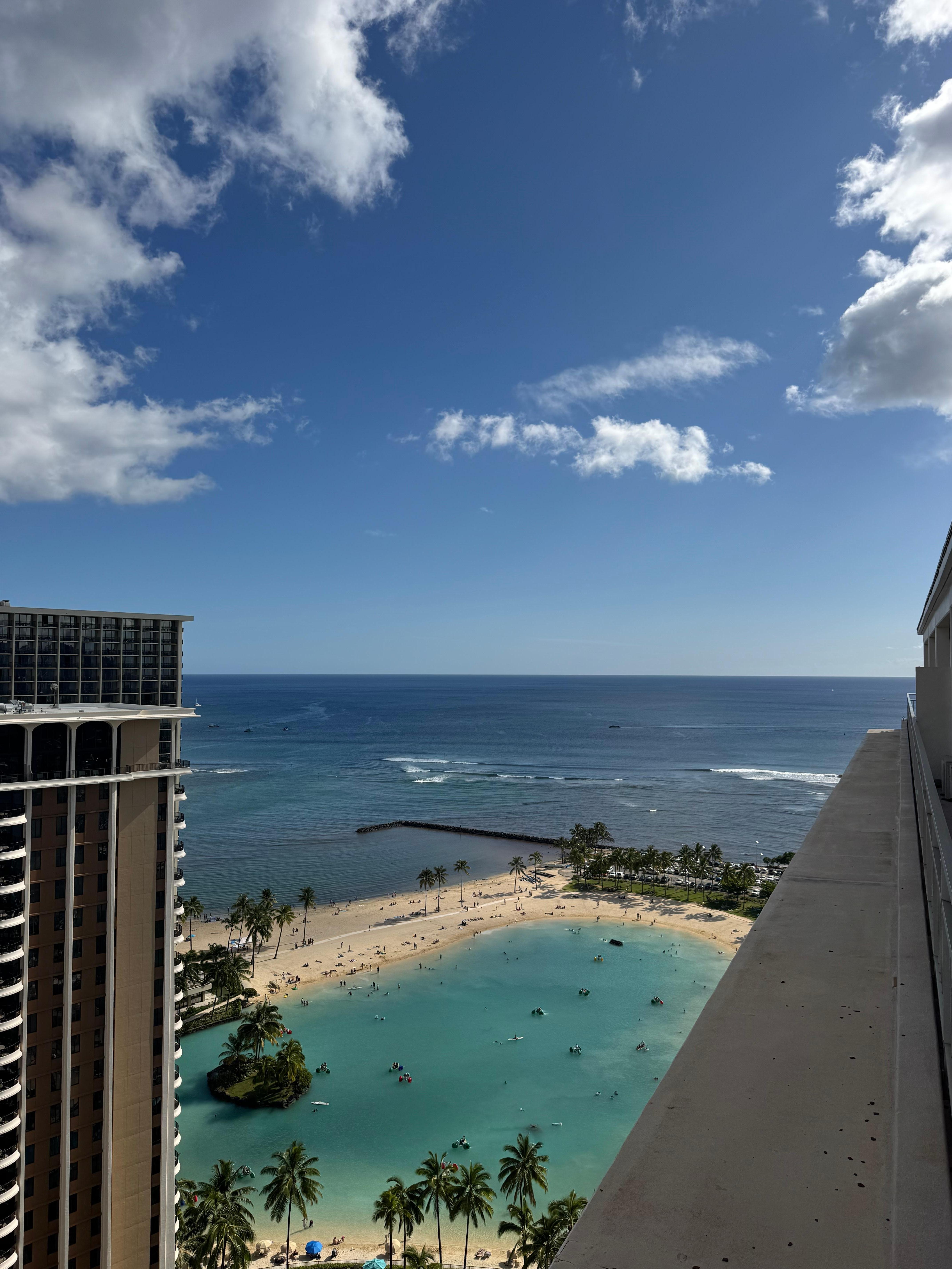 View from our balcony