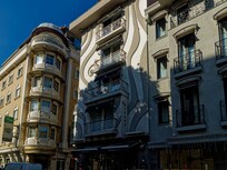 l'hôtel côté rue principale avec vue sur Sainte-Sophie (du moins depuis notre chambre au 4e étage)