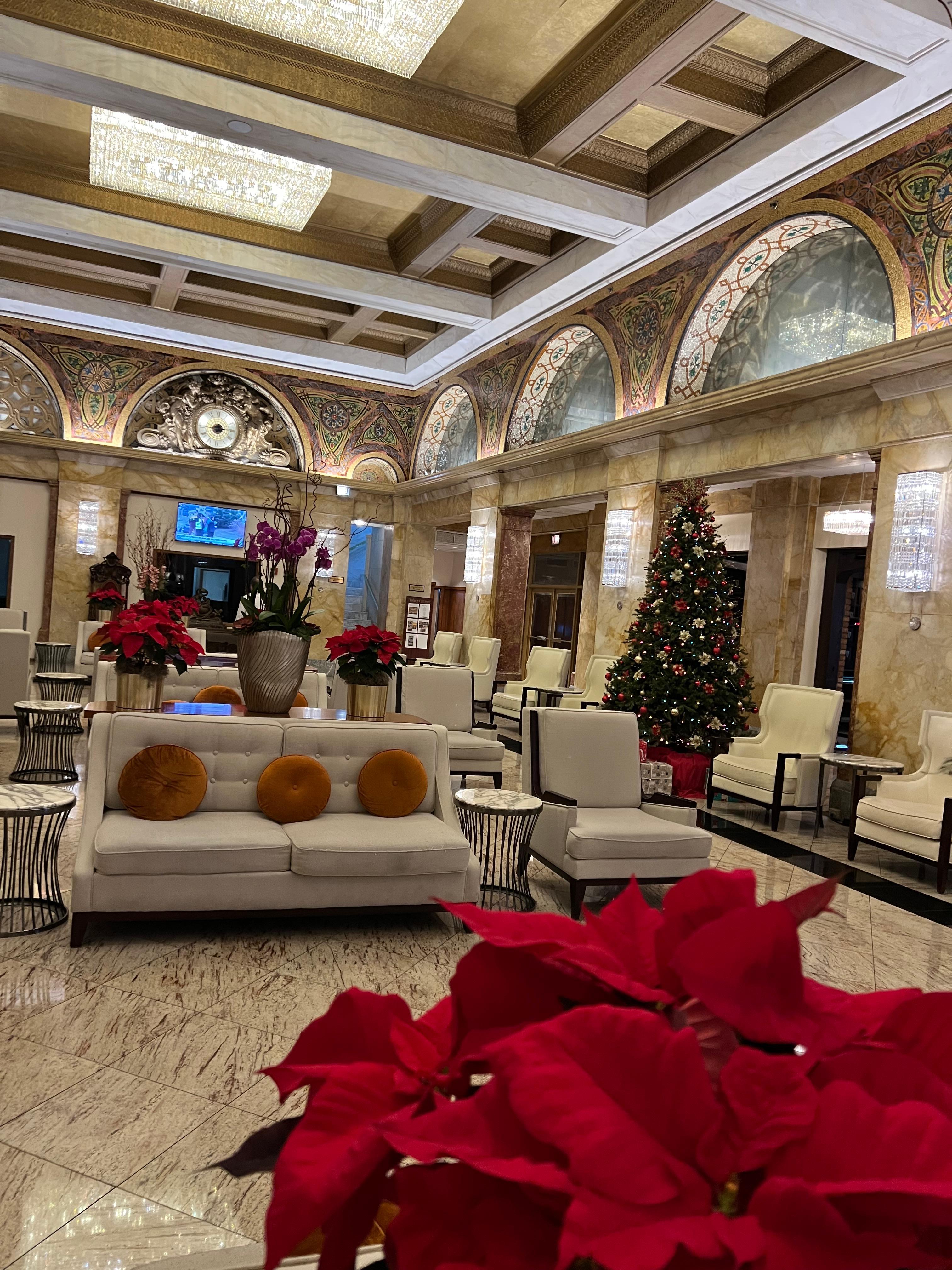 Elegant lobby of the hotel