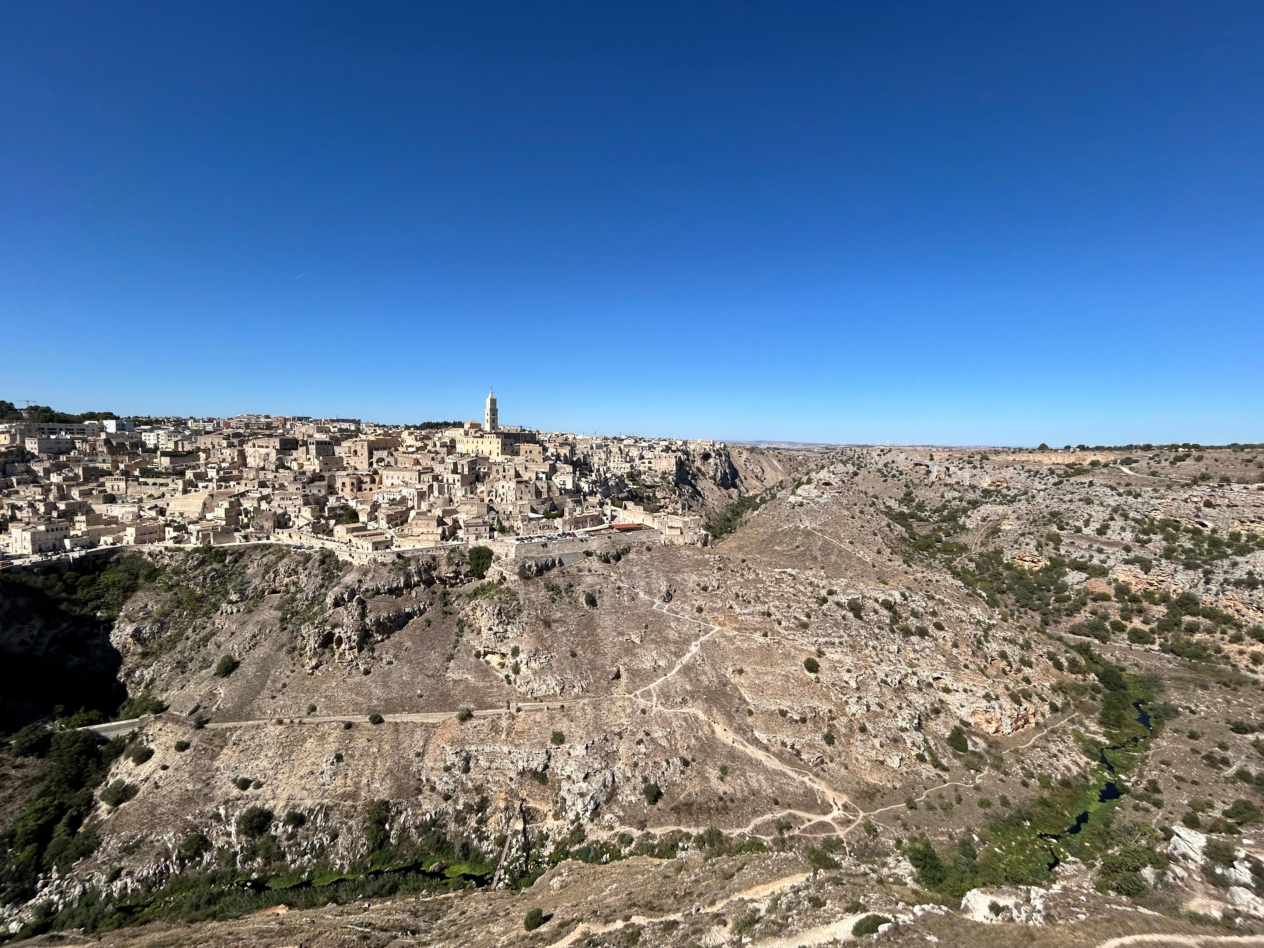 Matera’s view from the Murgia Materana Park