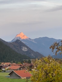 Vom Balkon unseres Zimmers.