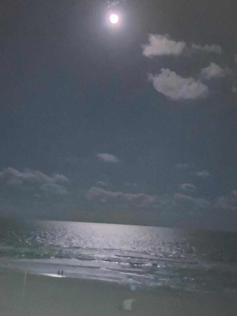 Full moon balcony view