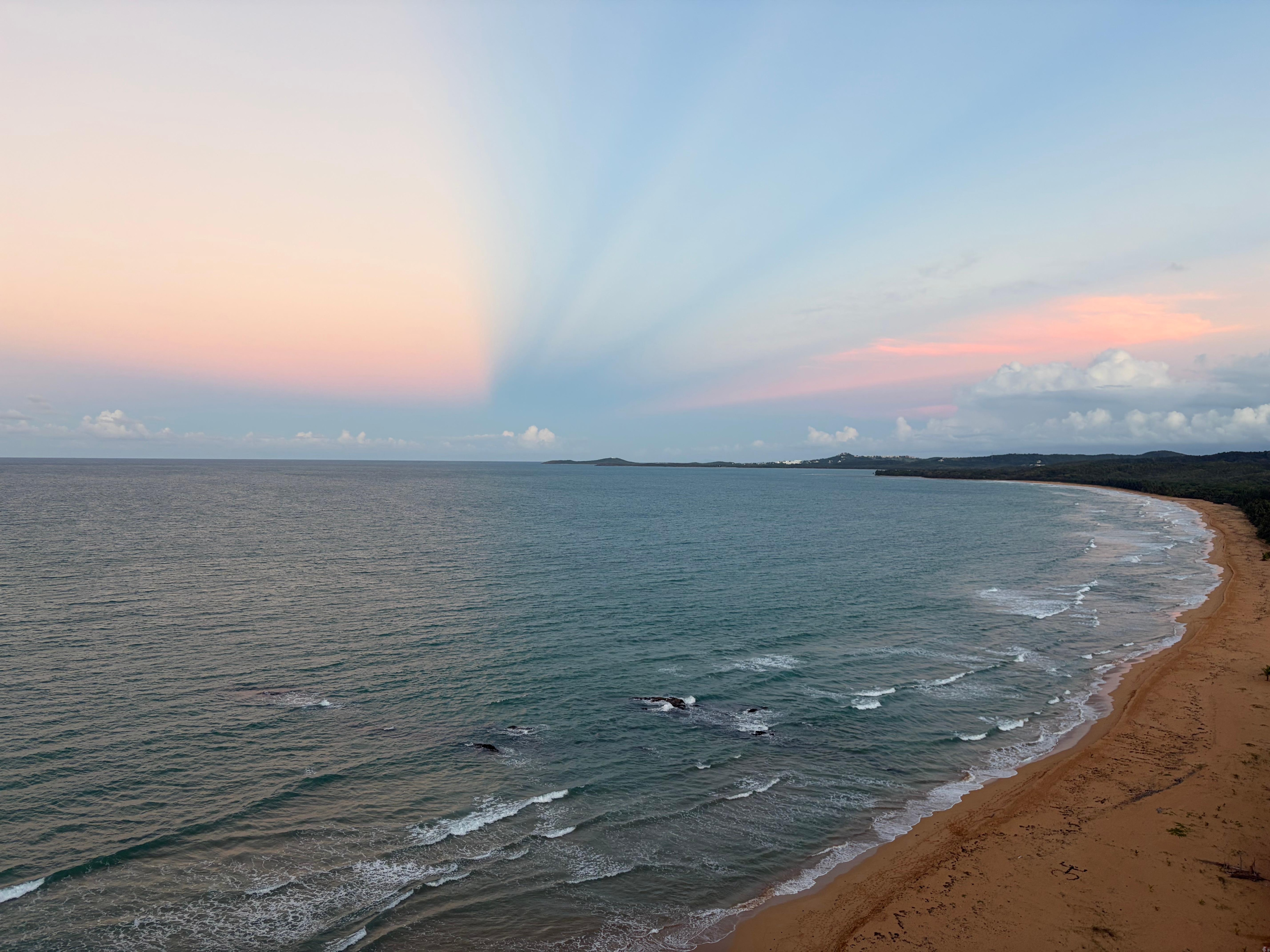 Sunset from the balcony 
