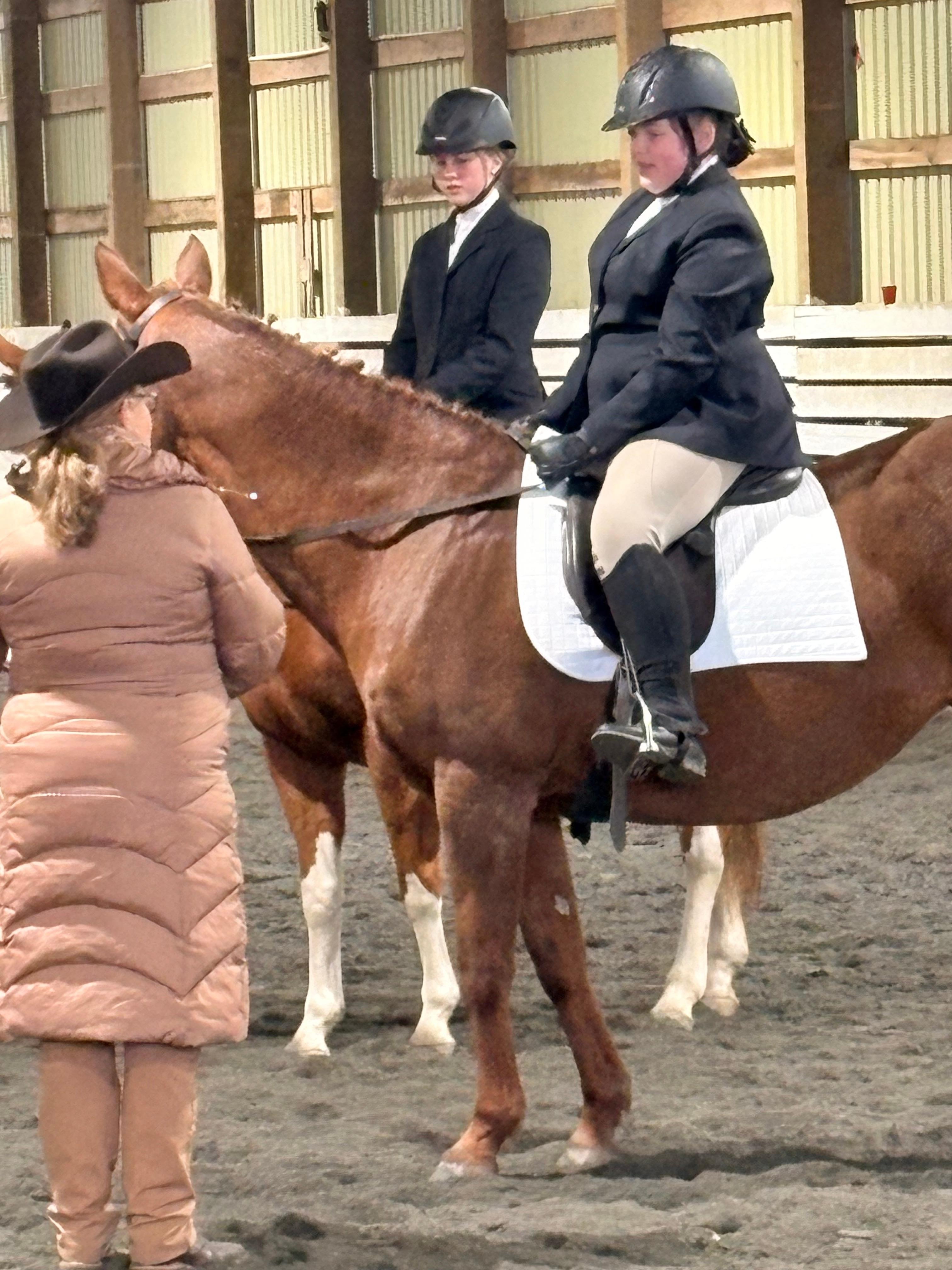 Granddaughter and friend 