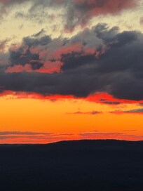 First night, beautiful sunset