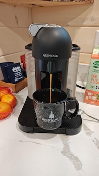 Nespresso machine was a welcome treat