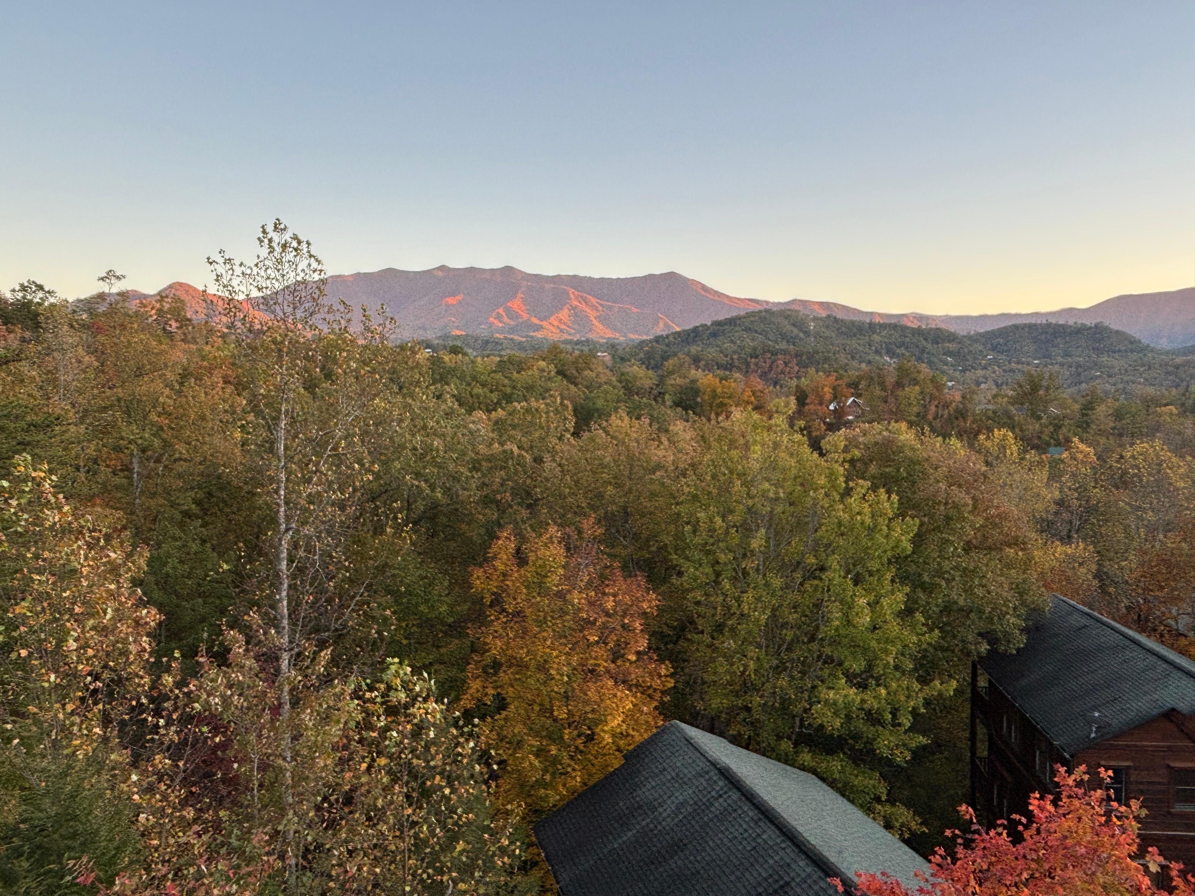 View from the second floor balcony.