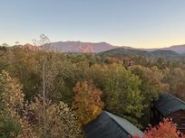 View from the second floor balcony.