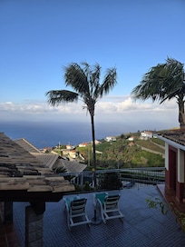 Magnifique terrasse et vue sur l'océan
