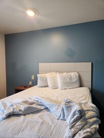 No Lamp .no picture on walls so plain