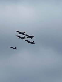 Blue Angels practicing on April 15, 2025