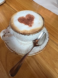 Cappuccino with breakfast (had a couple)