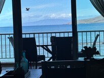 Looking out from the main area