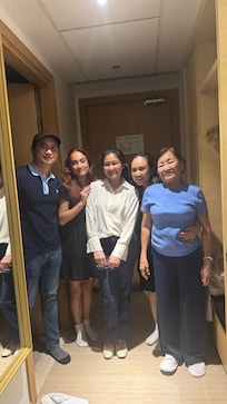 Family visited us in our cosy room