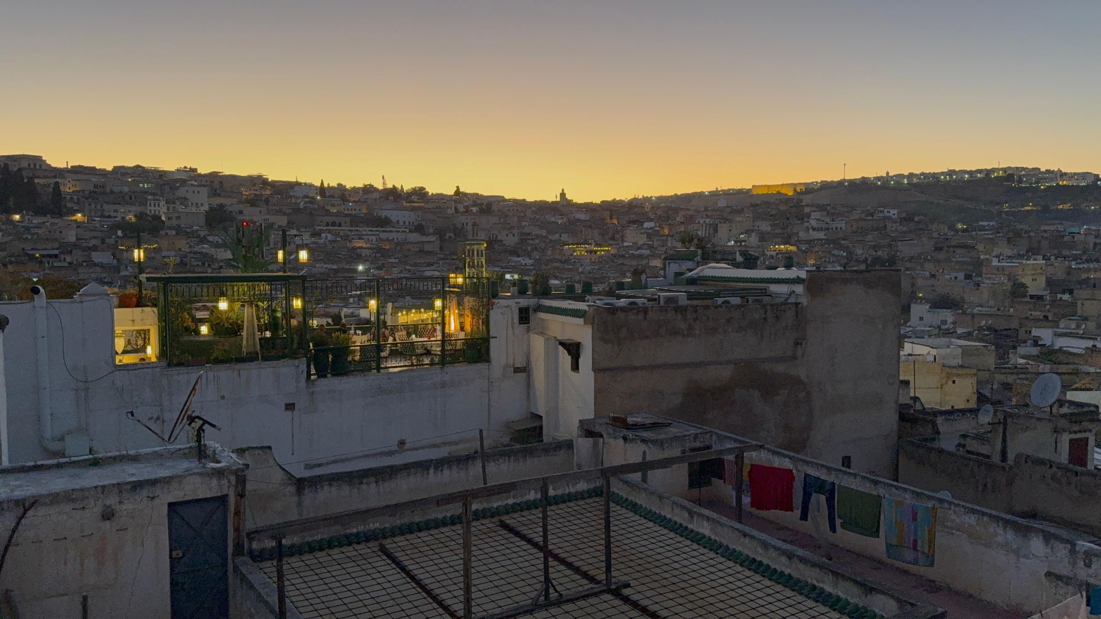 Rooftop terrace view