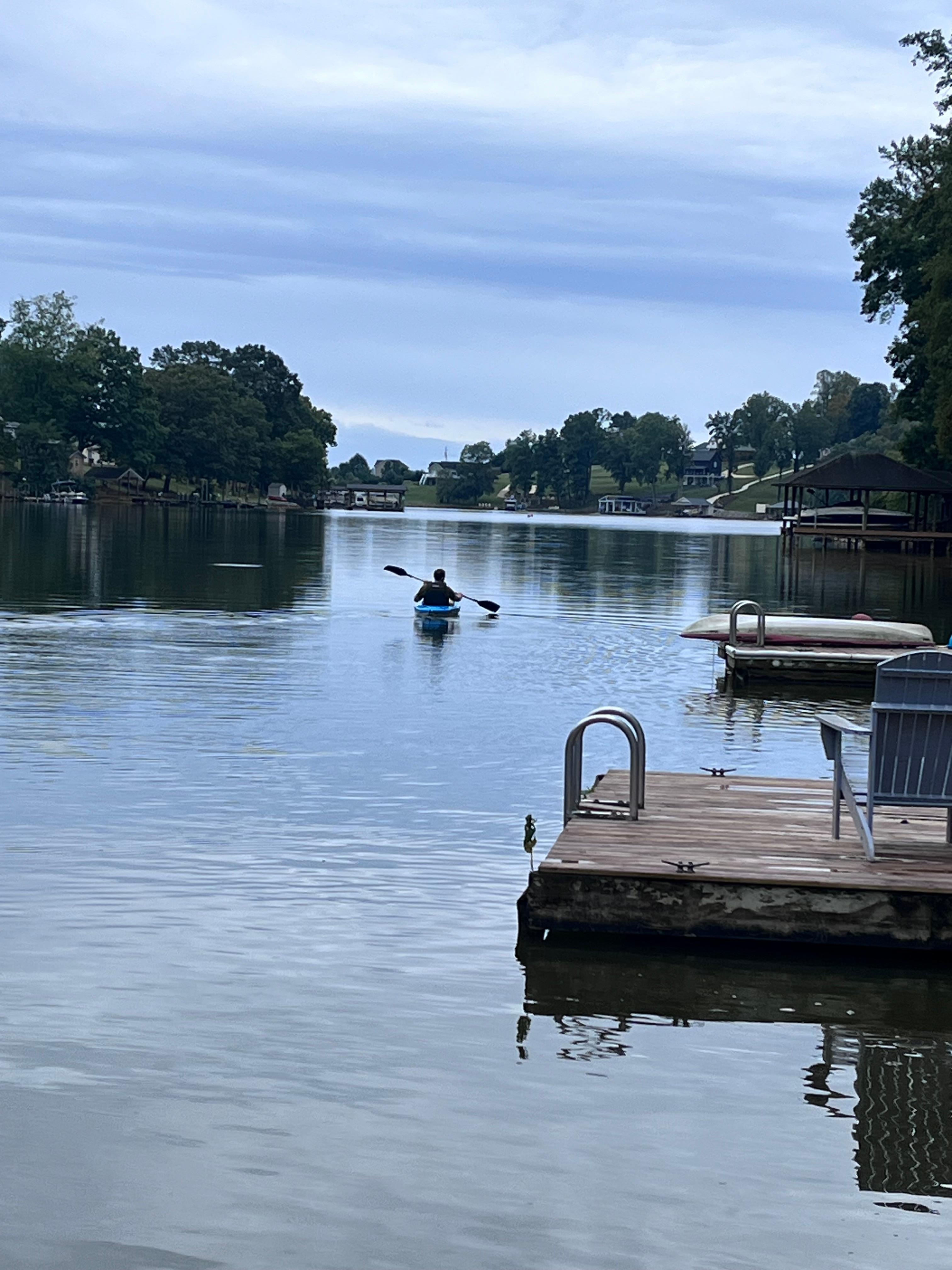 My son enjoyed kayaking 