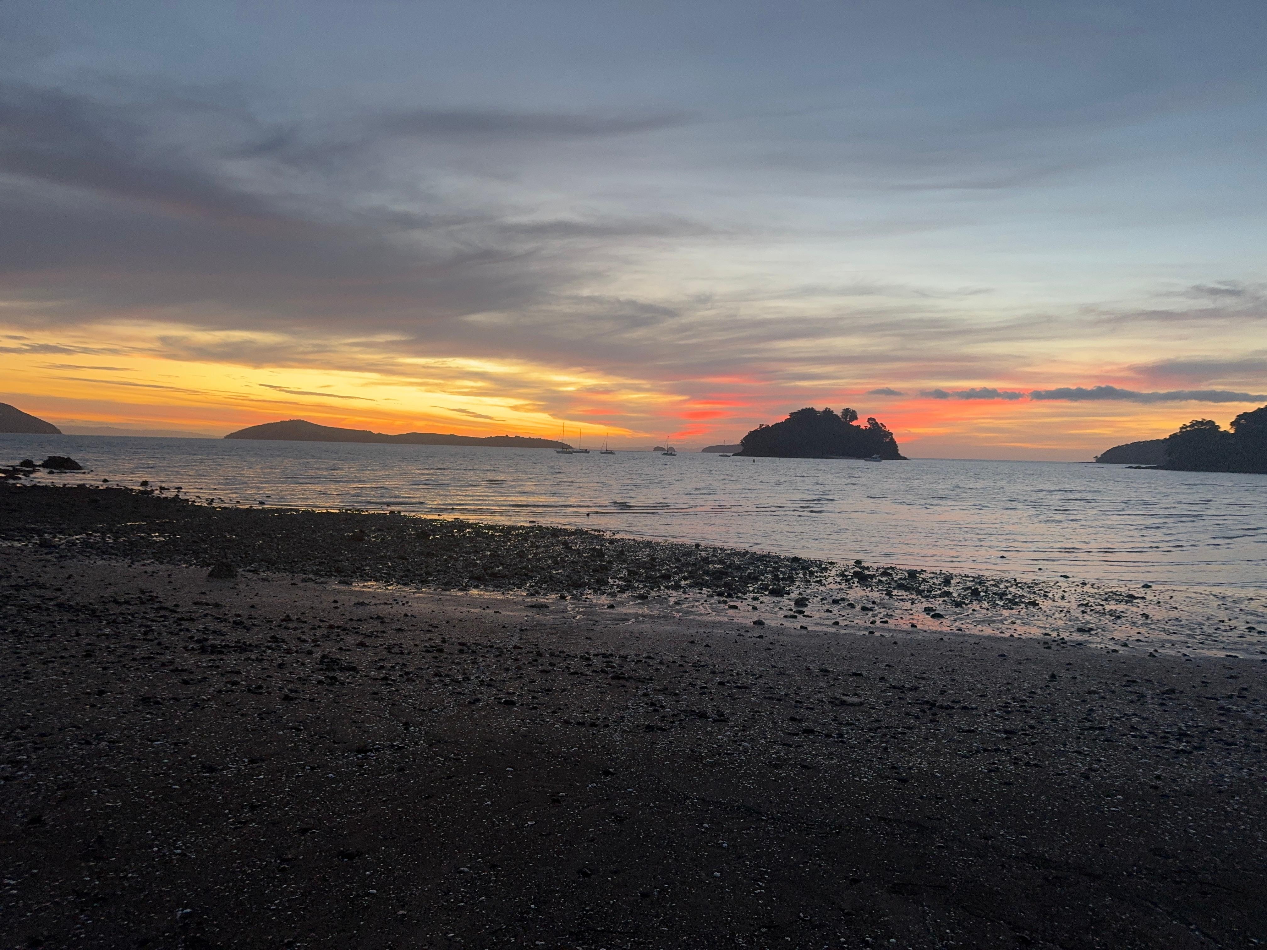 Great sunsets at Oamaru Beach
