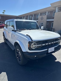 my big old Ford Bronco rental in the small lot