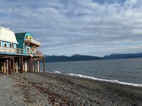 Looking at Sea Suite from the beach below