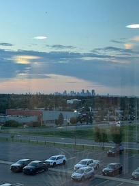 View from exiting the fifth floor elevators.