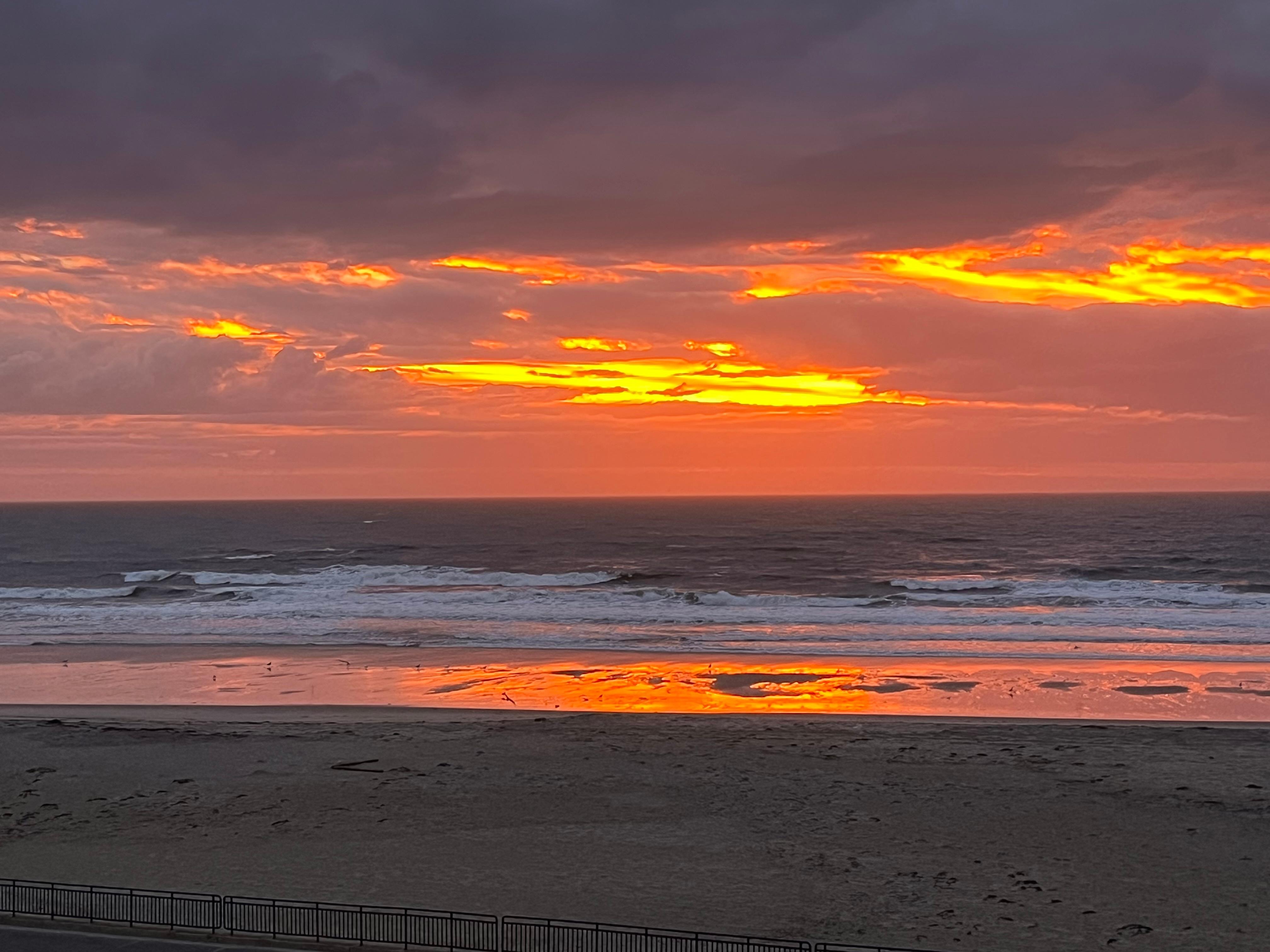 Sunrise from the balcony 