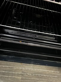 Food crusted in range