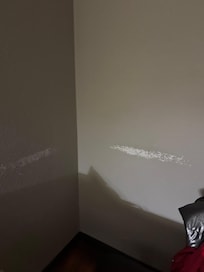 Every wall had paint scraped off