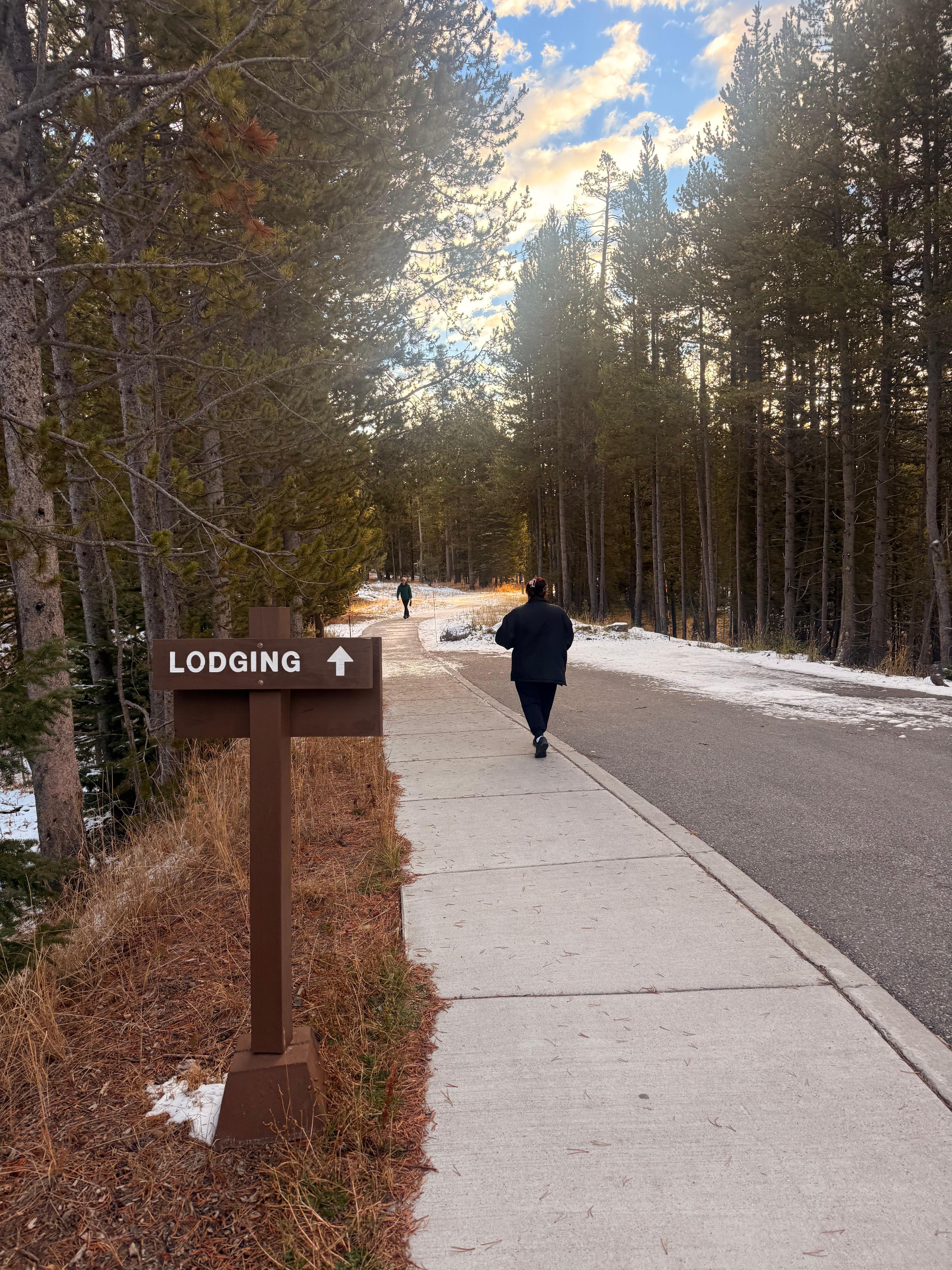 Walking distance to the eating area