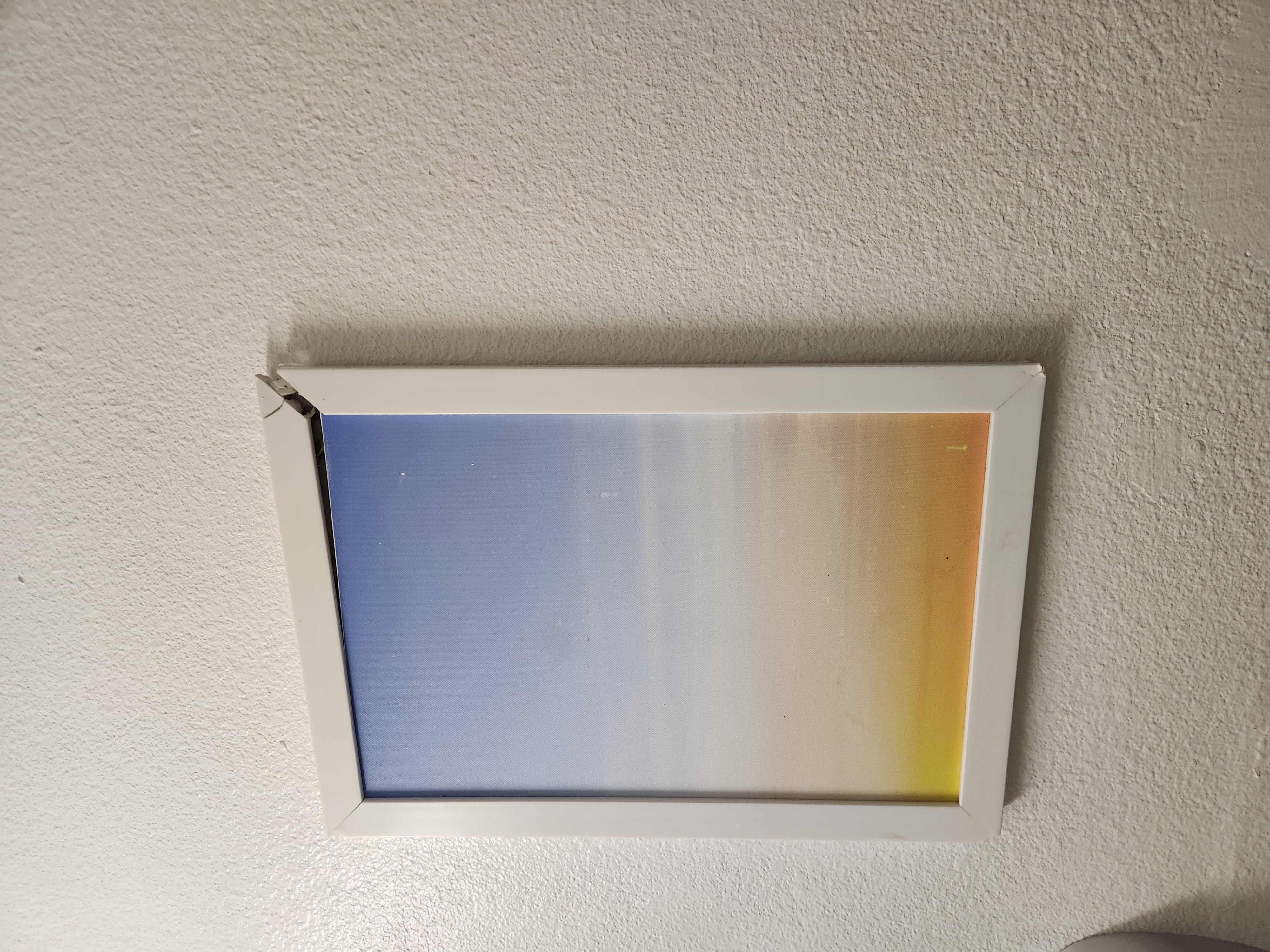 Broken picture frame