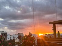 Sunset from rooftop pool