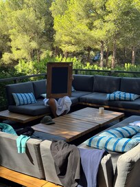 Salon sur la terrasse