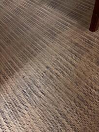 Dirty carpeting