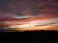 Sunset from the front verandah