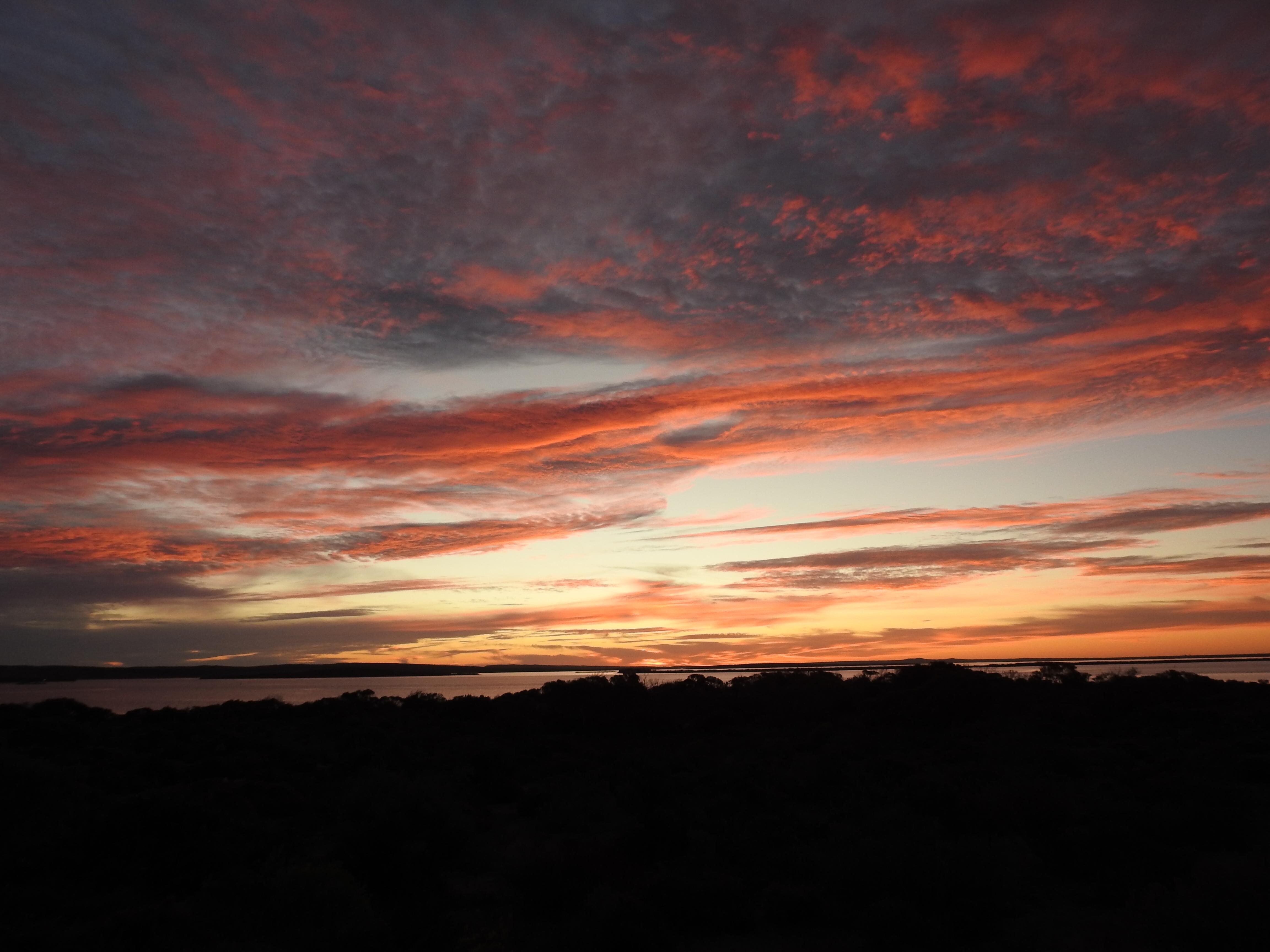 Sunset from the front verandah