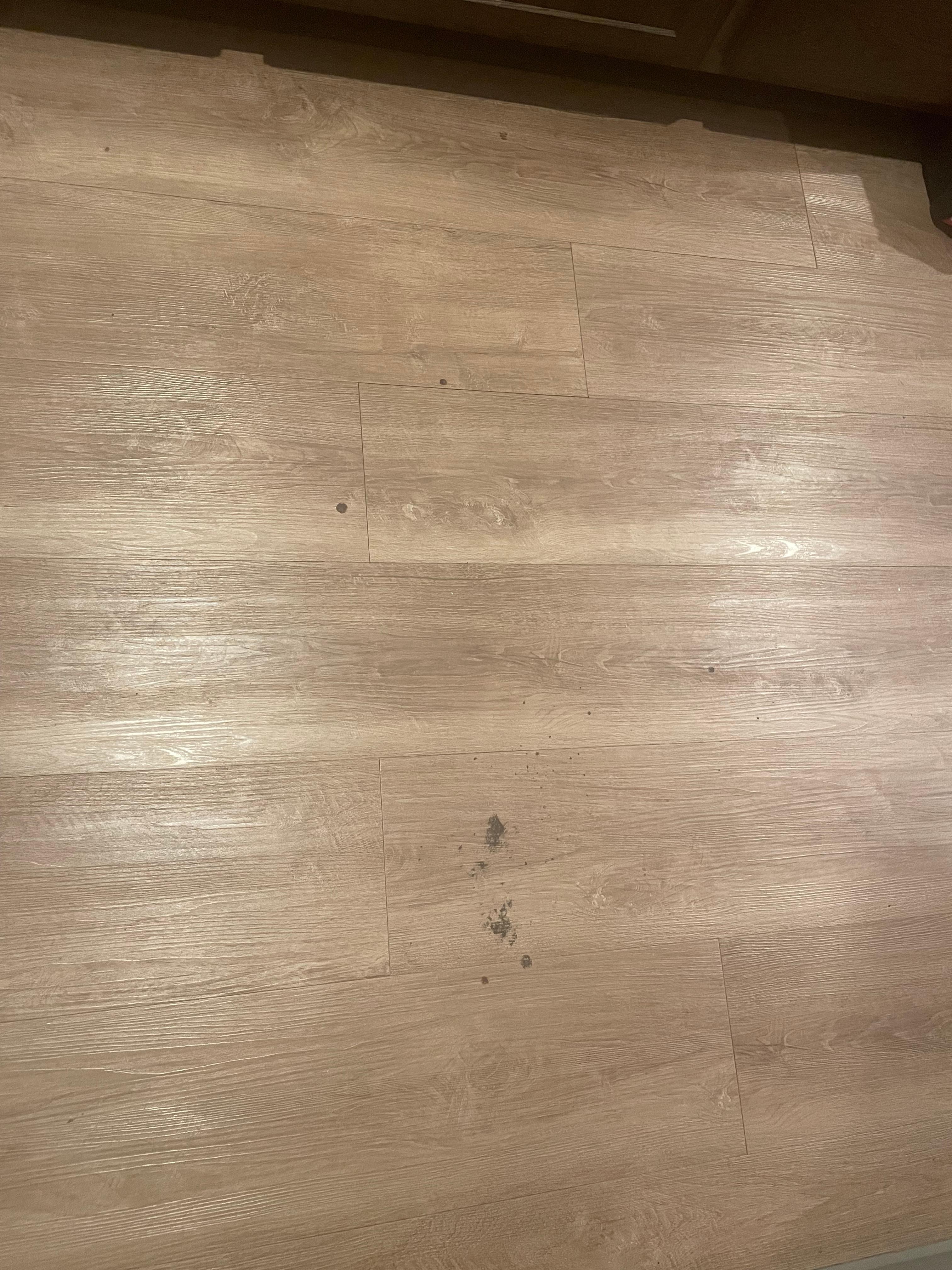 Burns in floor