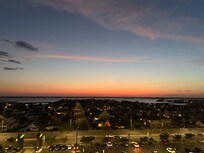 Sunset from the front of the unit