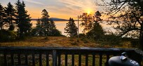 Sunrise over Acadia from the deck
